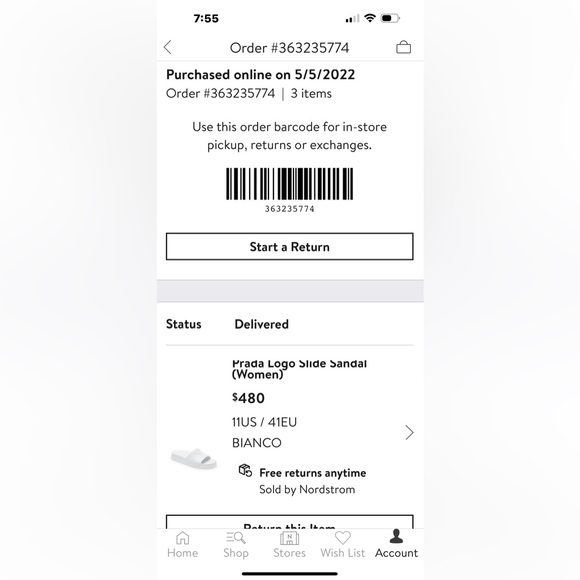 Prada Logo Slide Sandal - Picture 7 of 7